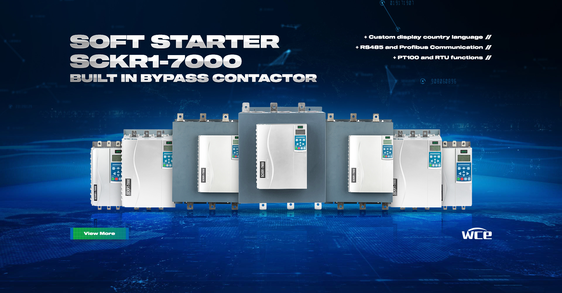 คุณสมบัติของ Soft Starter ของ SCKKR1-7000 Series